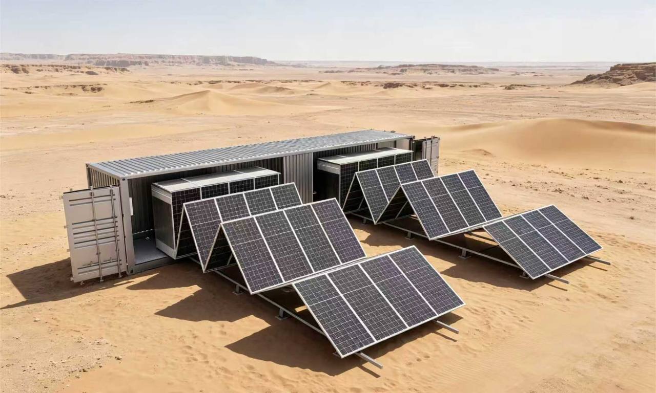 Sistema fotovoltaico mobile in container